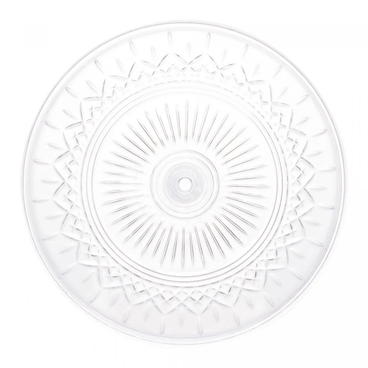 Prato para Bolo de Cristal com Pé Lys - DoceLar Loja