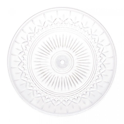 Prato para Bolo de Cristal com Pé Lys - DoceLar Loja