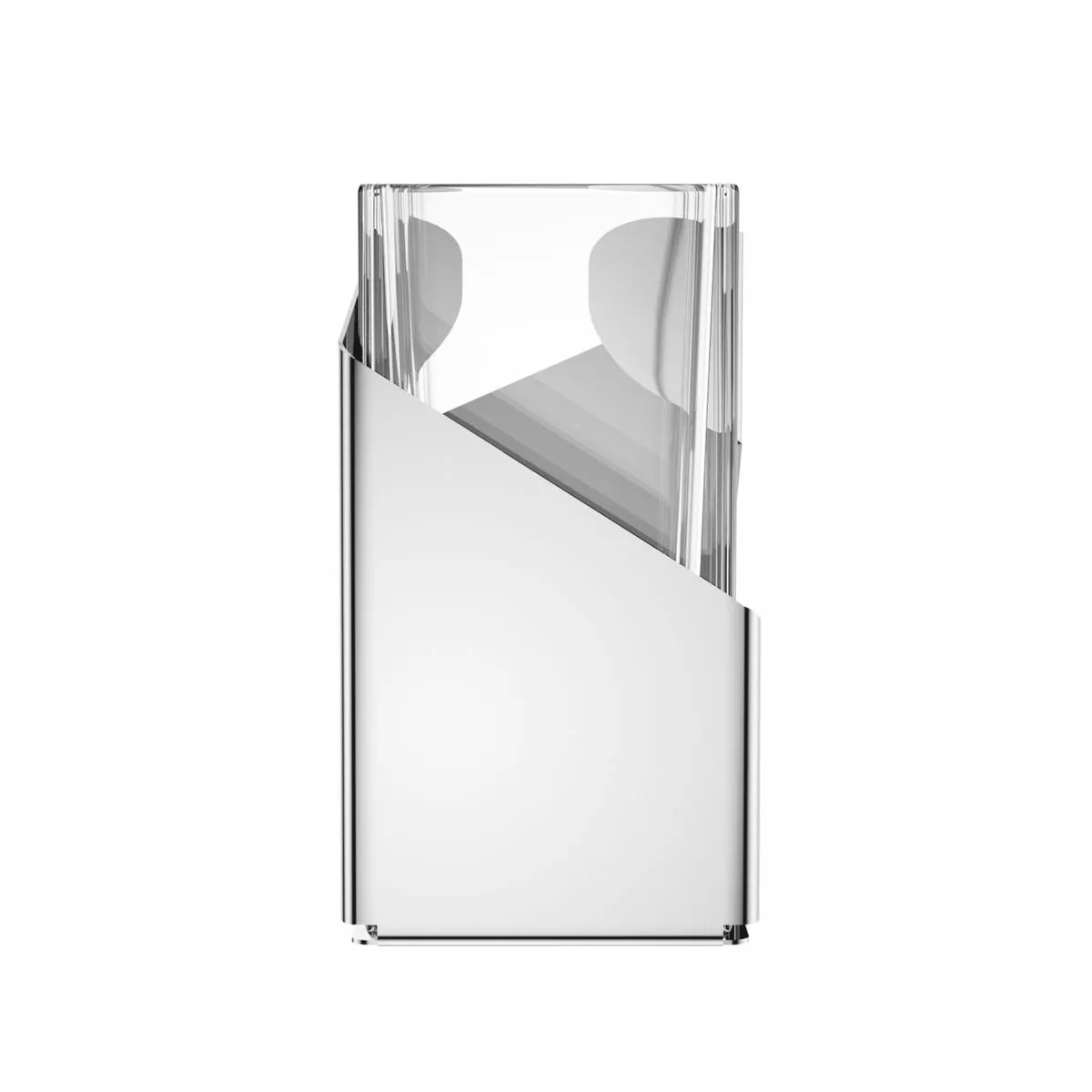 PORTA TALHERES DE ACO INOX ORIGAMI 26CM X 9CM X 13CM