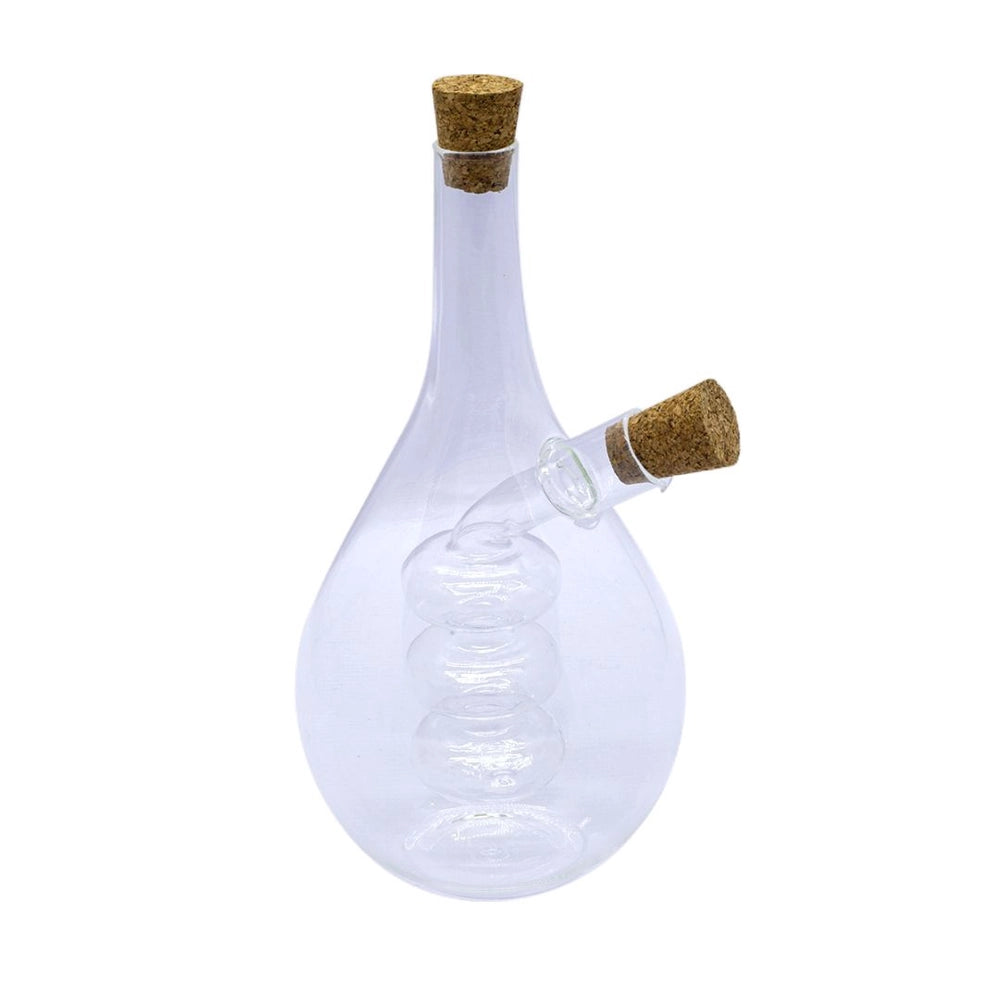 Galheteiro Sauce Para Azeite e Vinagre Borosilicato 2 Em 1 - DoceLar Loja