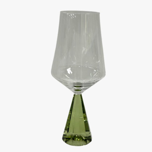 TAÇA VINHO BRANCO 500 ML 22x9x9 COM PE VERDE