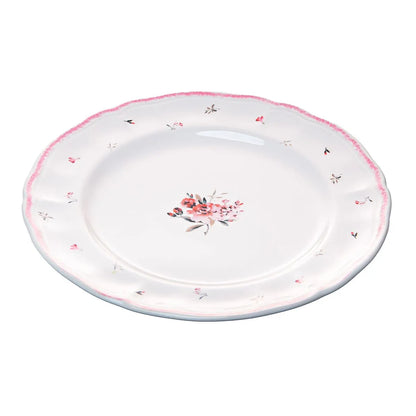 PRATO RASO FLORESCER 27CM ROSA CERAMICA WOLFF