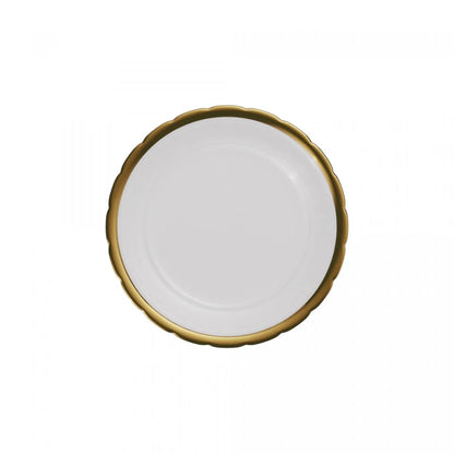 Jogo 6 Copos Altos de Cristal Ecológico com Fio de Ouro Imperial