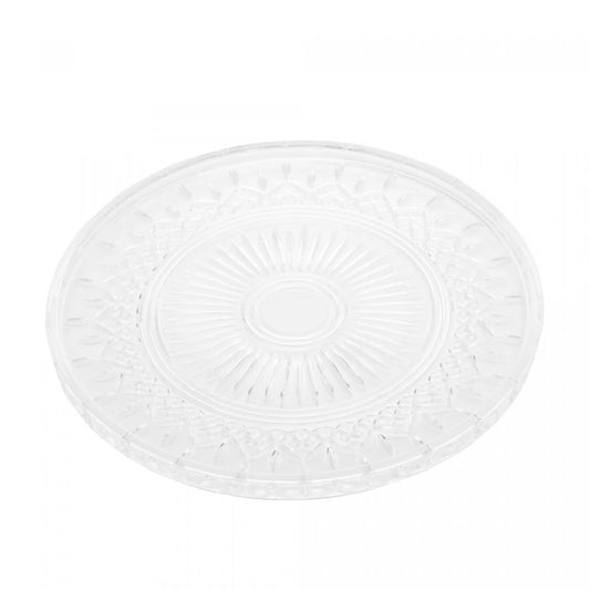 Prato de Cristal para Servir Lys - DoceLar Loja