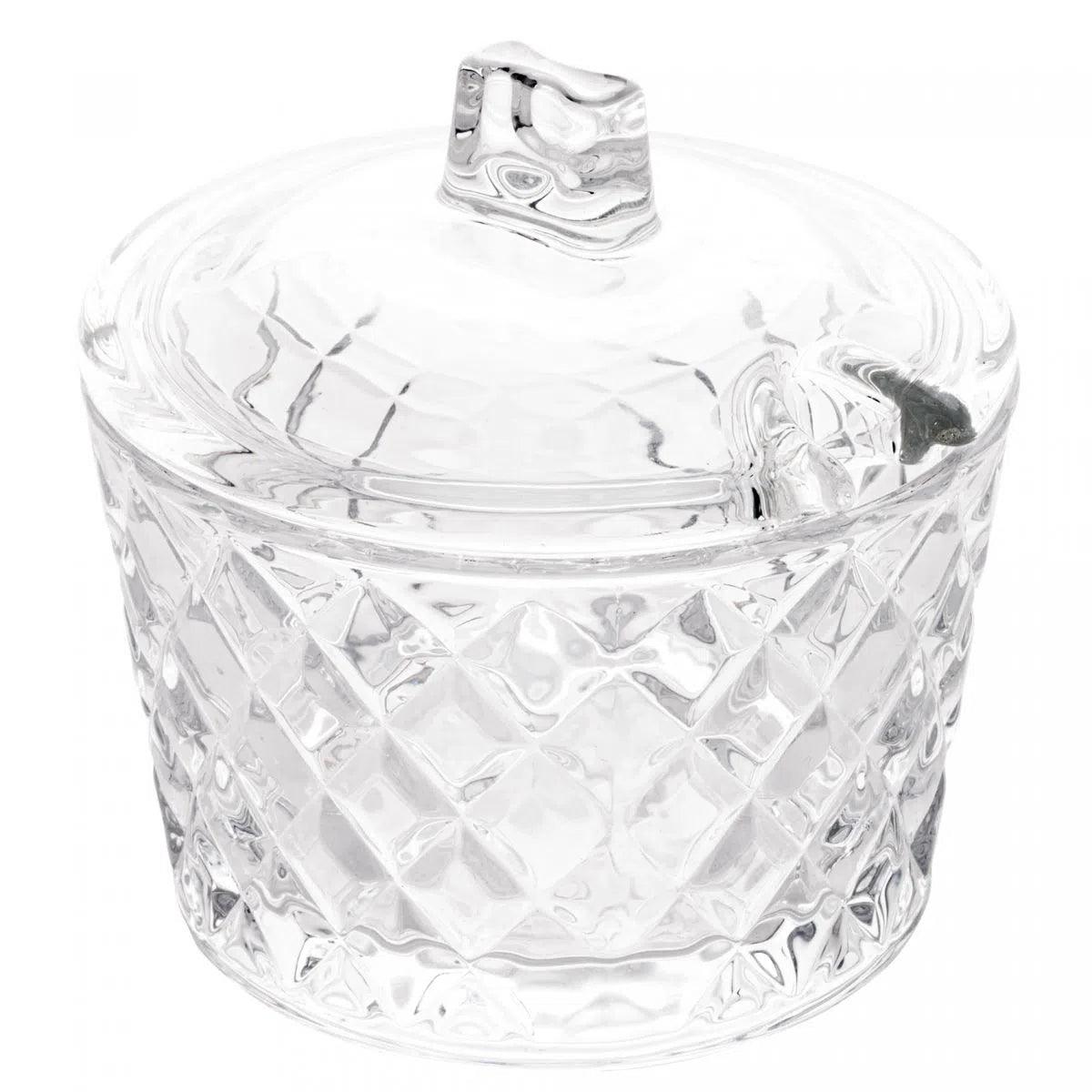 Açucareiro de Cristal Diamante - DoceLar Loja