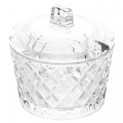 Açucareiro de Cristal Diamante - DoceLar Loja