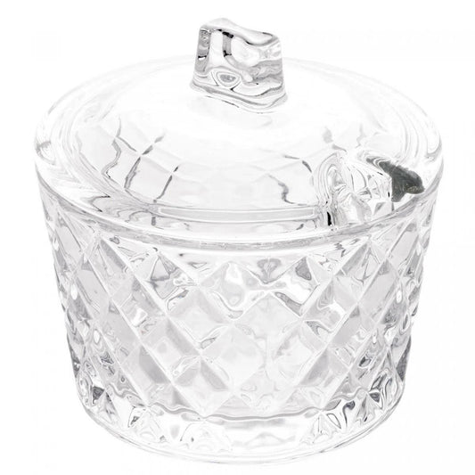 Açucareiro de Cristal Diamante - DoceLar Loja