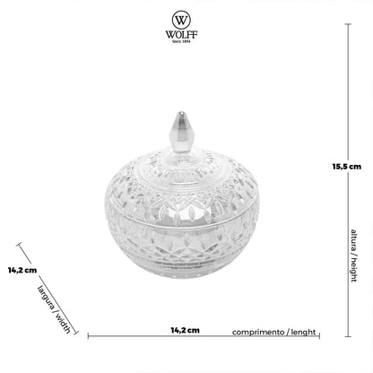 Potiche de Cristal Lys