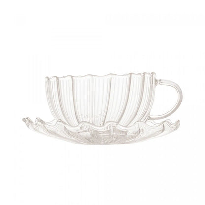 Xícara de Café e Chá com Pires Dupla de Vidro Borossilicato - DoceLar Loja