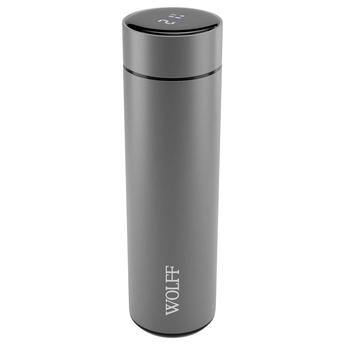 Garrafa Térmica com Termômetro Led-Cinza - DoceLar Loja