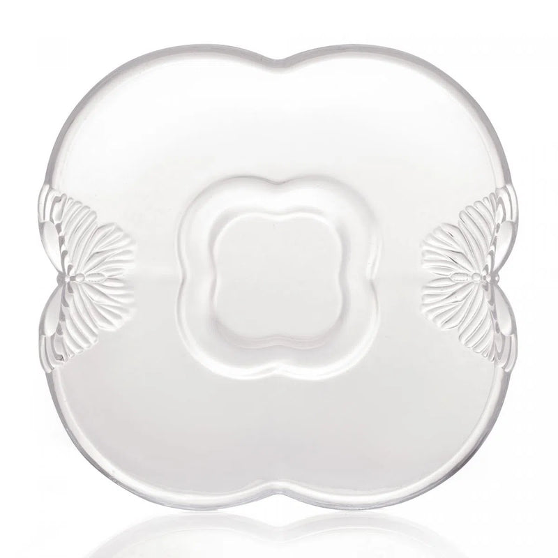 Conjunto 4 Xícaras de Chá de Vidro com Pires Butterfly 180ml - DoceLar Loja