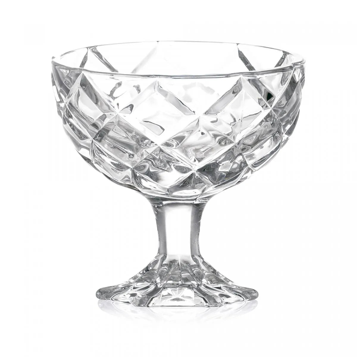 CJ 6 Taças de Sobremesa de Vidro Deli Diamond 170ml - DoceLar Loja