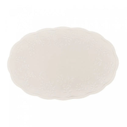 Travessa de Porcelana New Bone Butterfly Flower - DoceLar Loja