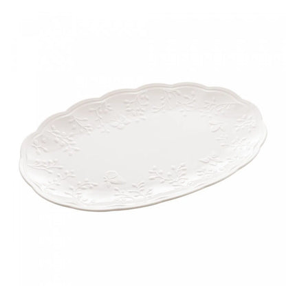 Travessa de Porcelana New Bone Butterfly Flower - DoceLar Loja