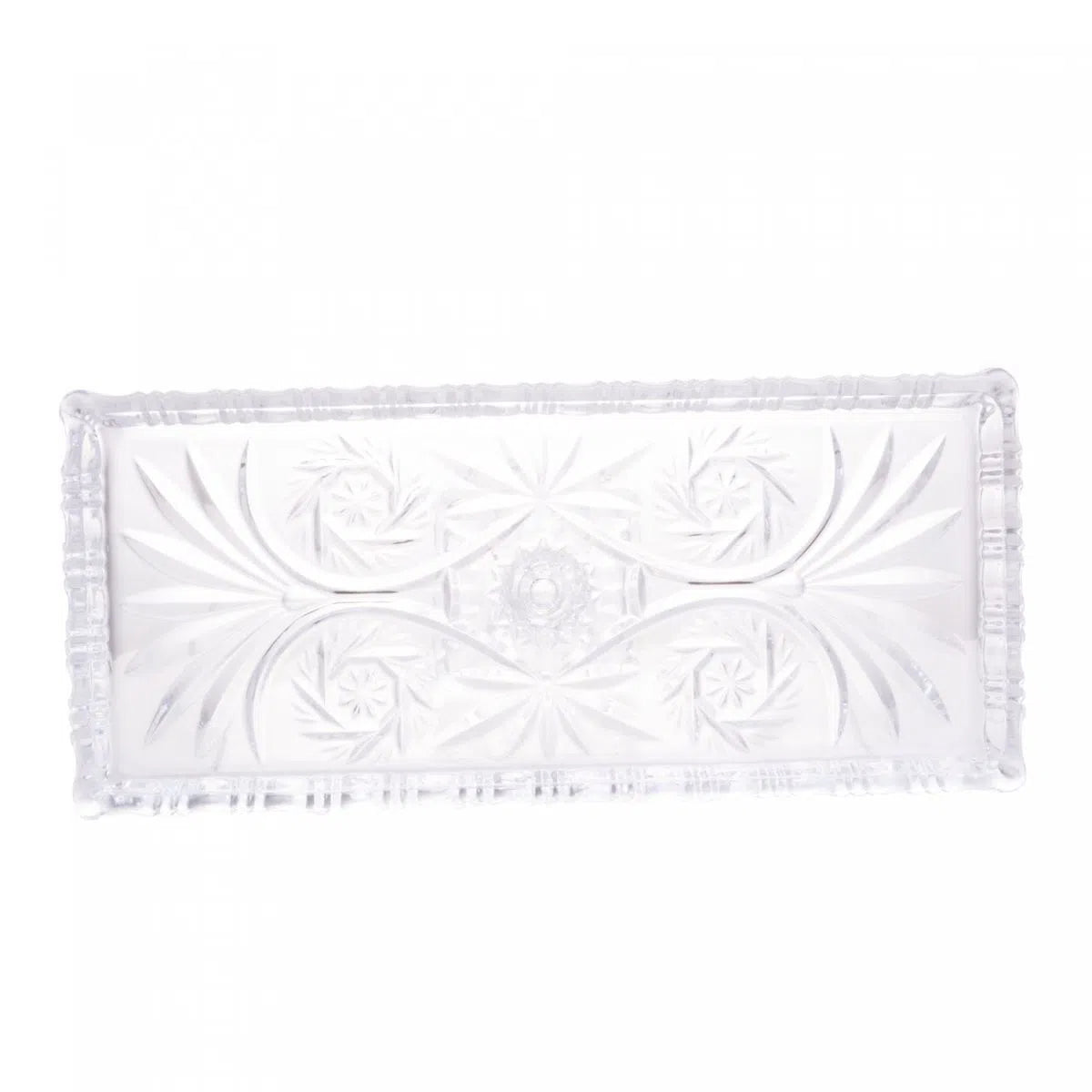 Travessa de Cristal com Pé Dragon - DoceLar Loja