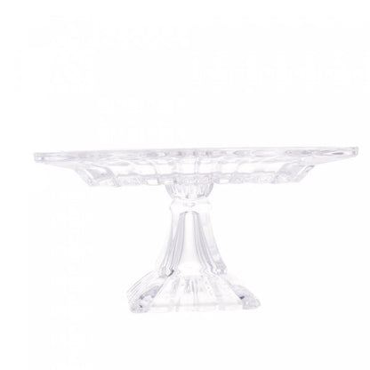 Prato para Bolo de Cristal Quadratta - DoceLar Loja