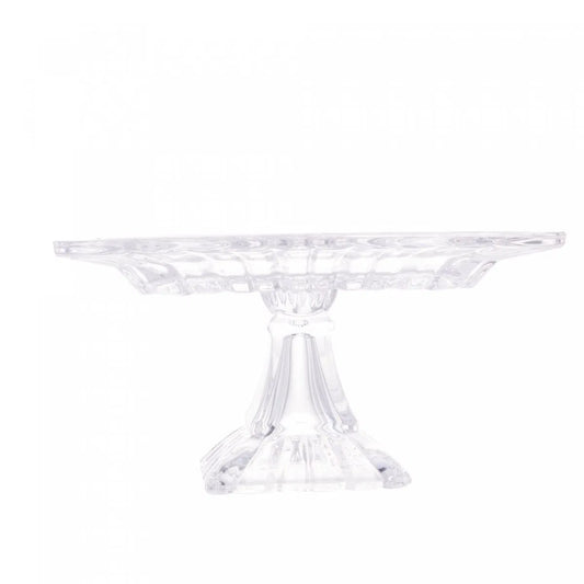 Prato para Bolo de Cristal Quadratta - DoceLar Loja