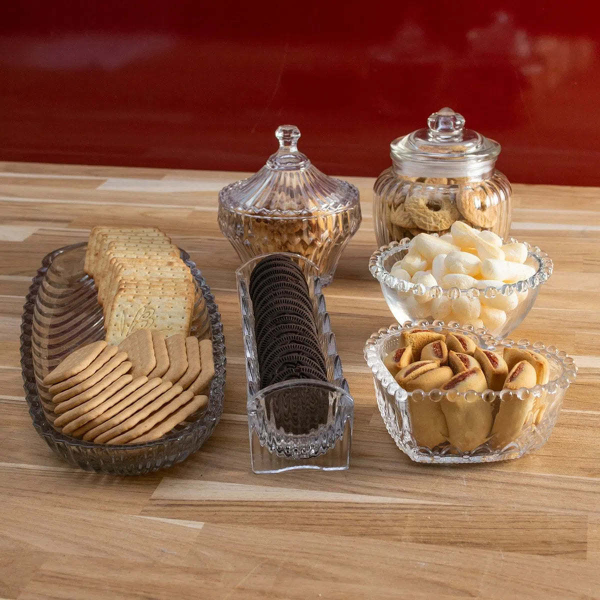 Travessa de Cristal Leaf - DoceLar Loja