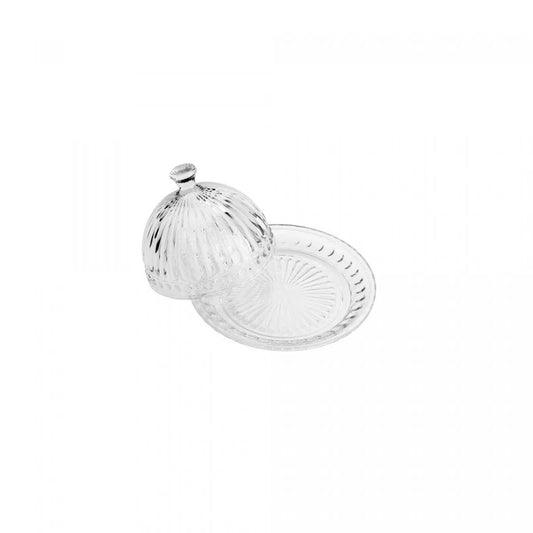 Queijeira de Cristal com Tampa Empire - DoceLar Loja
