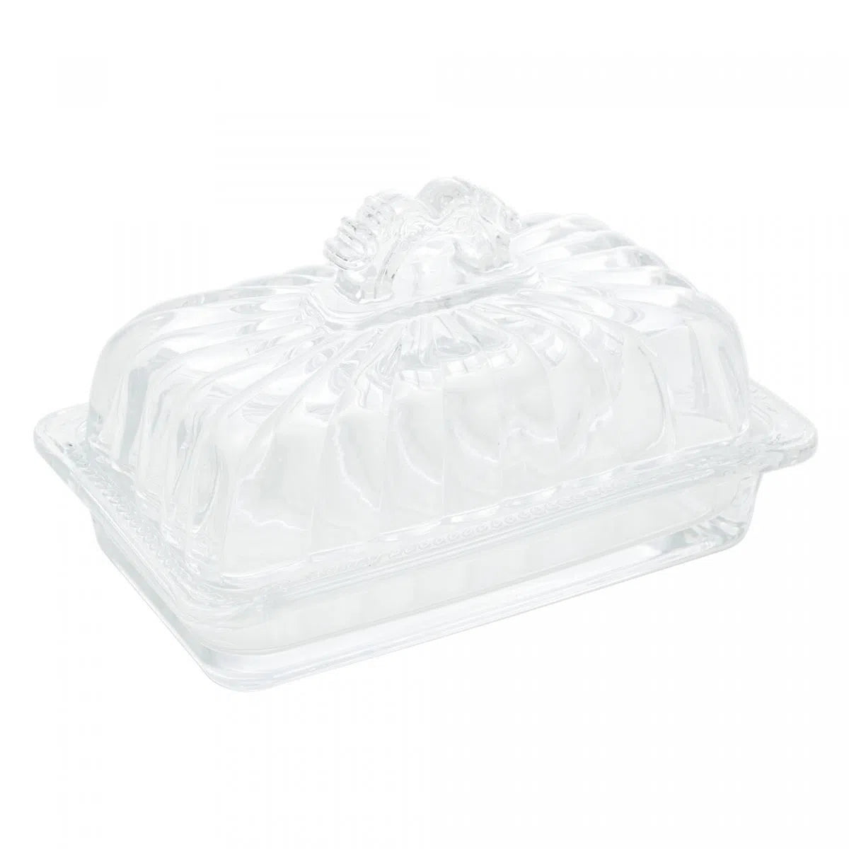 Manteigueira de Cristal Ecológico com Tampa Imperial - DoceLar Loja