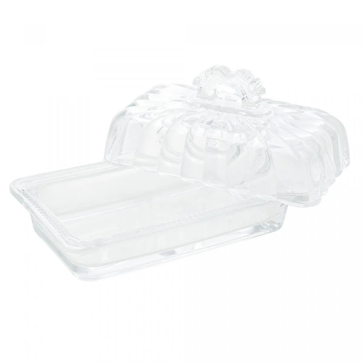 Manteigueira de Cristal Ecológico com Tampa Imperial - DoceLar Loja