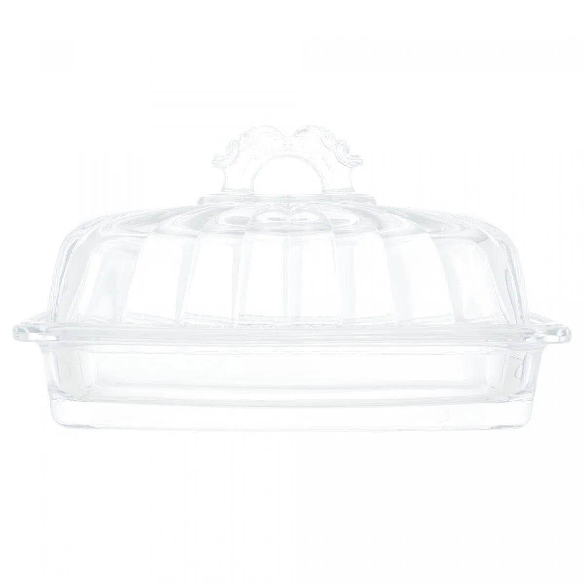 Manteigueira de Cristal Ecológico com Tampa Imperial - DoceLar Loja