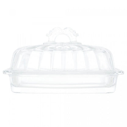 Manteigueira de Cristal Ecológico com Tampa Imperial - DoceLar Loja