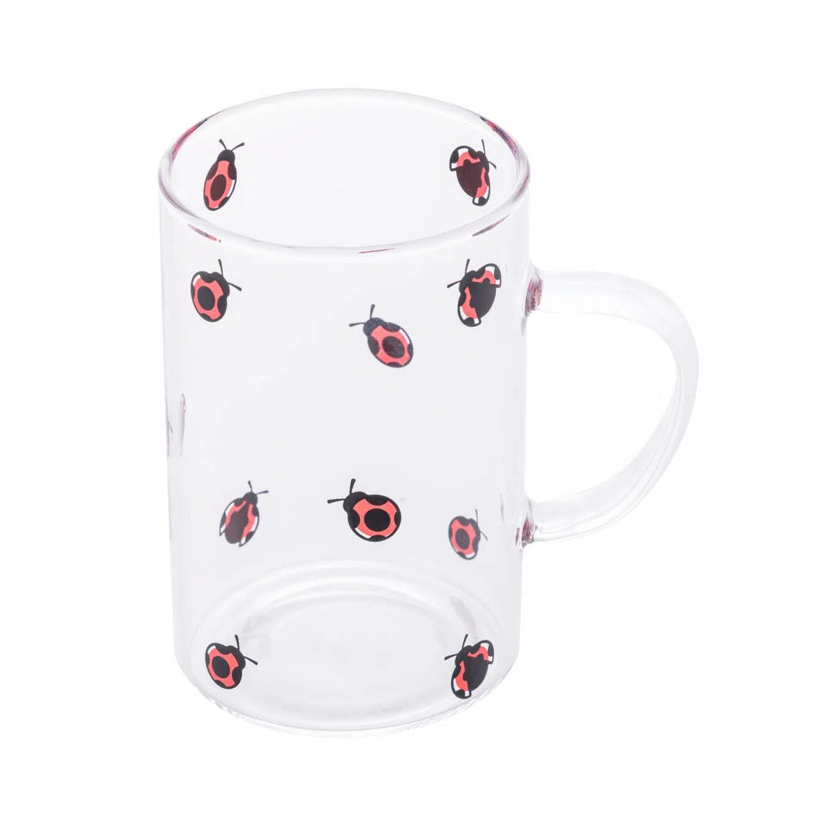 Caneca de Vidro Borossilicato Ladybug 280ml - DoceLar Loja