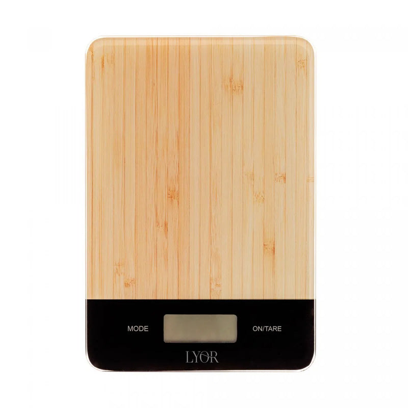 Balança de Cozinha Digital de Vidro com Estampa de Bambu - DoceLar Loja