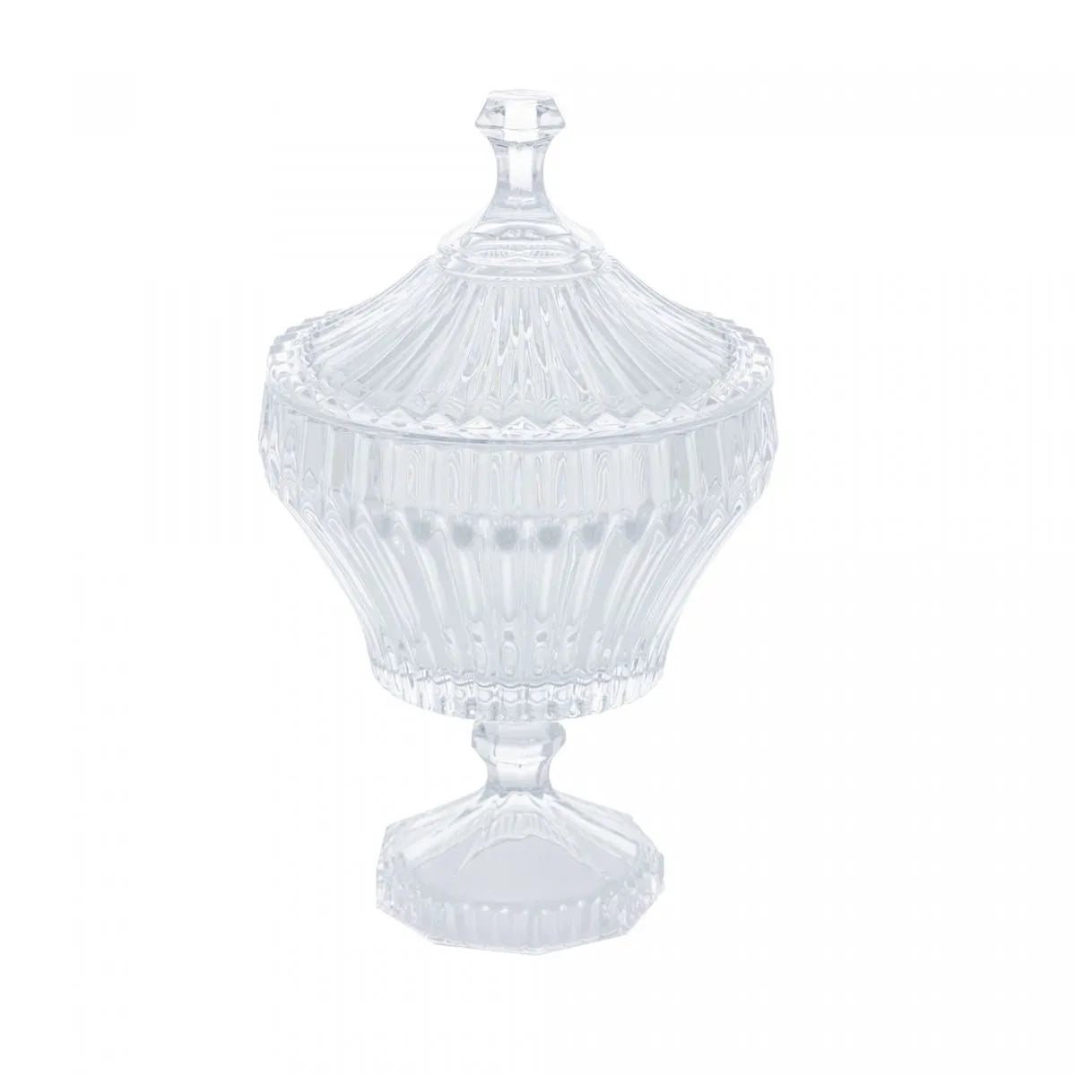 Potiche de Cristal com Pé Renaissance - DoceLar Loja