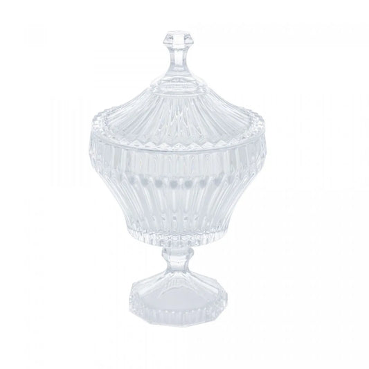 Potiche de Cristal com Pé Renaissance - DoceLar Loja