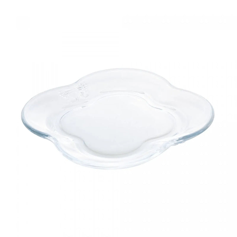 Conjunto 4 Pratos para Sobremesa de Vidro Butterfly - DoceLar Loja
