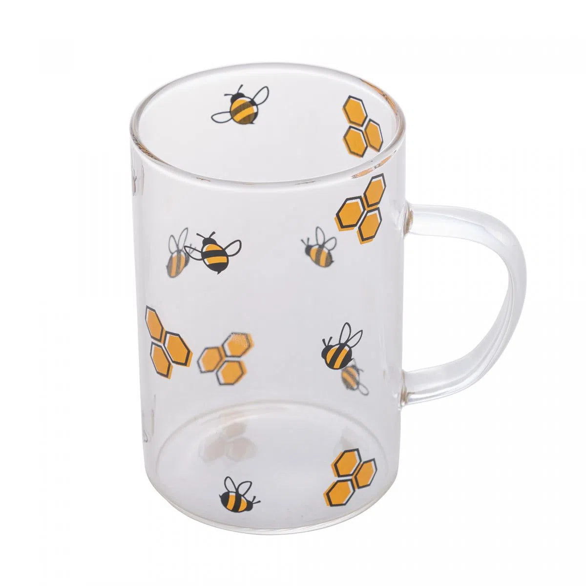 Caneca de Vidro Borossilicato Resistente ao Calor Bee 280ml - DoceLar Loja