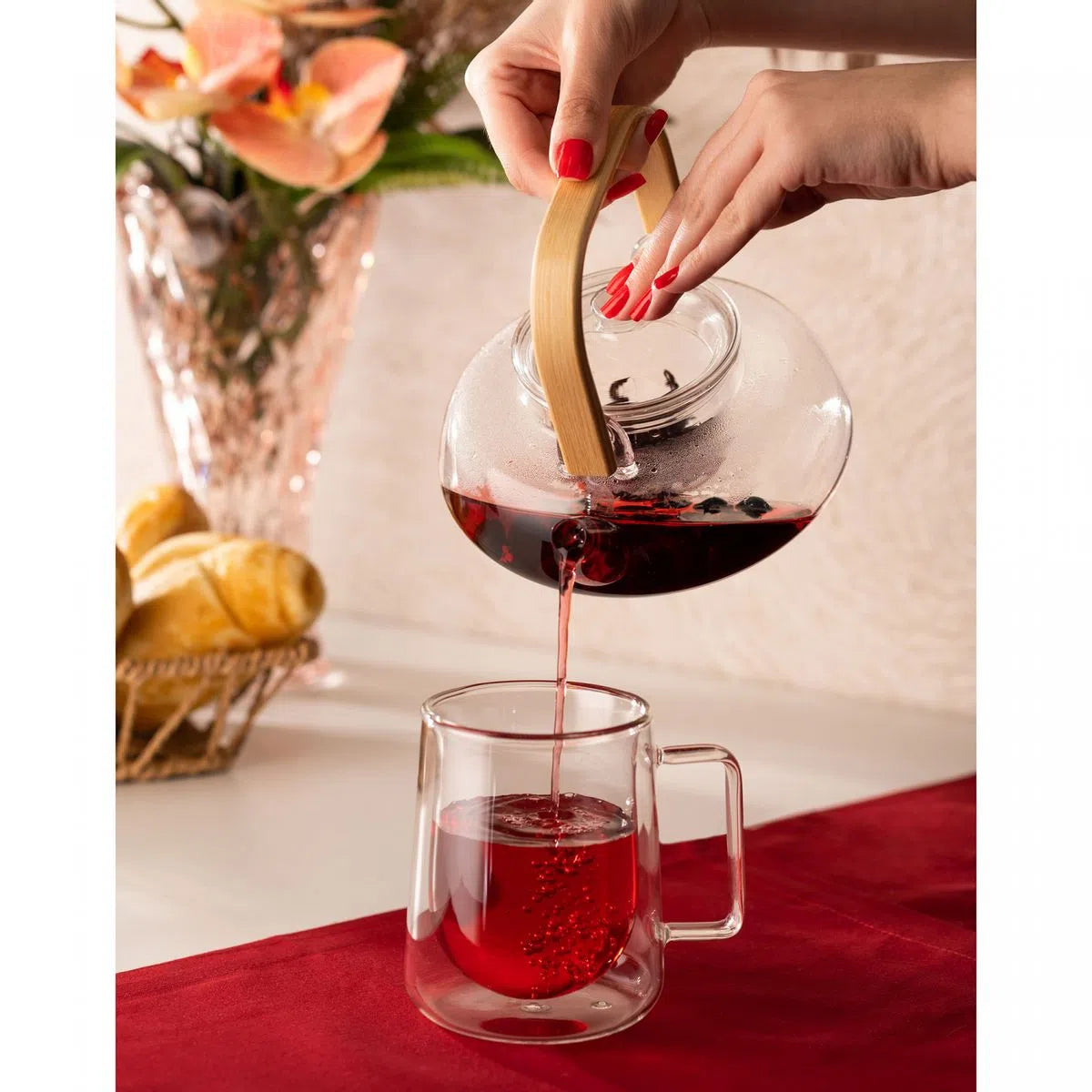 Conjunto 2 Xícaras de Café e Chá Parede Dupla Borossilicato - DoceLar Loja