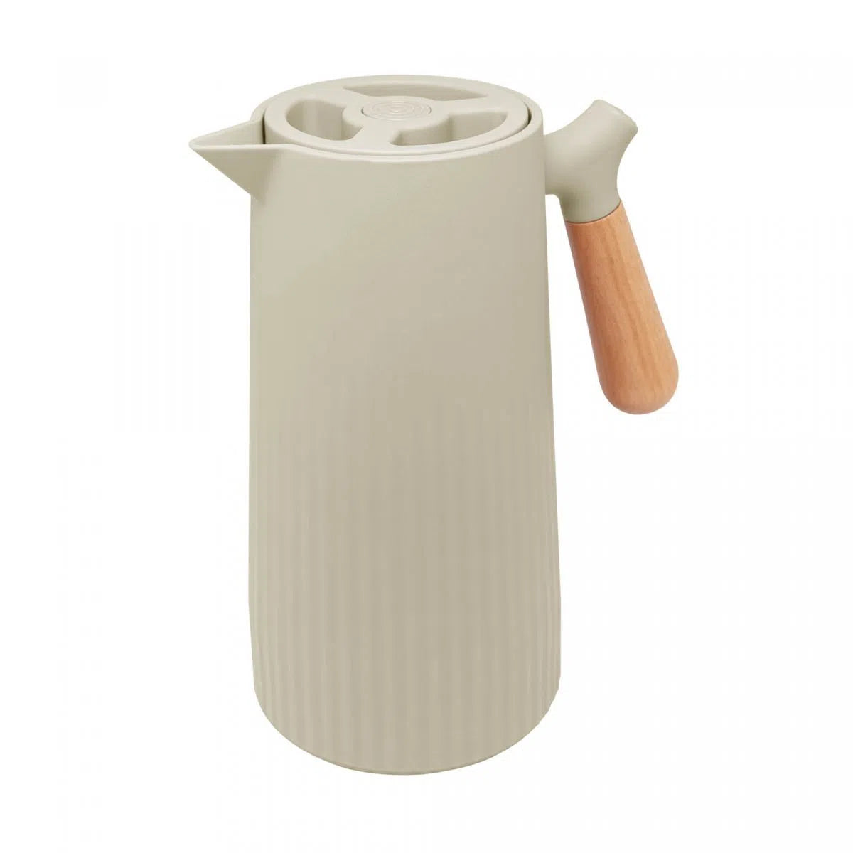 Garrafa Térmica de Plástico com Cabo de Madeira New Nórdica Menta 1L - DoceLar Loja