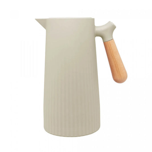 Garrafa Térmica de Plástico com Cabo de Madeira New Nórdica Menta 1L - DoceLar Loja