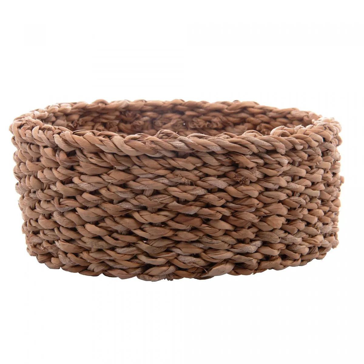 Conjunto 3 Cestas Redondas de Fibra Natural - DoceLar Loja