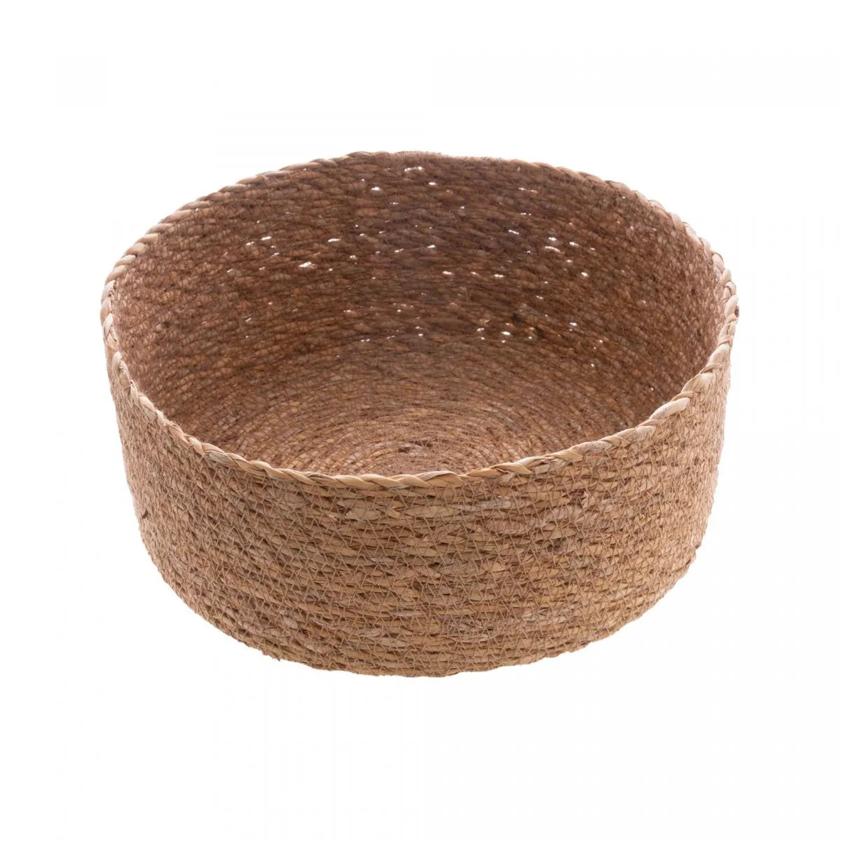 Conjunto 3 Cestos Redondos Retos de Fibra Natural - DoceLar Loja