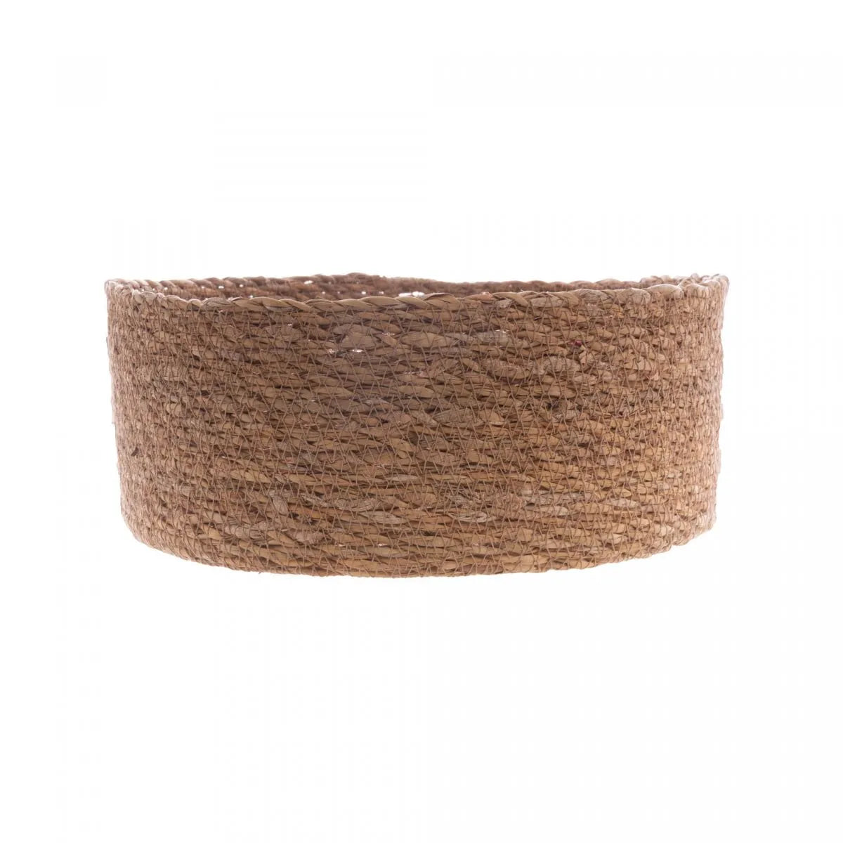 Conjunto 3 Cestos Redondos Retos de Fibra Natural - DoceLar Loja