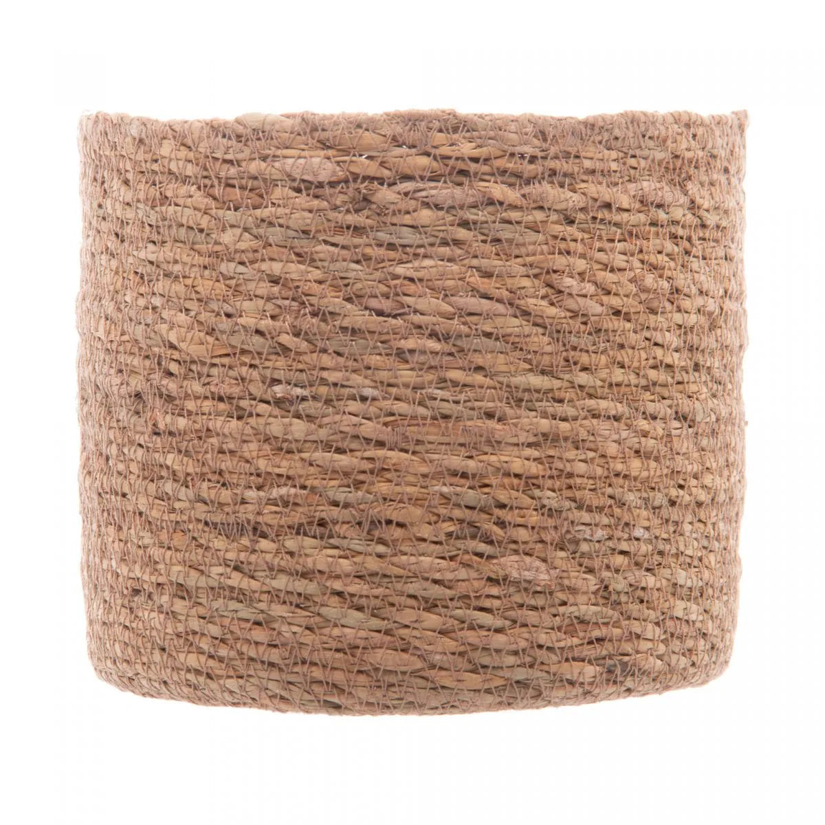 Conjunto 5 Cachepots de Fibra Natural com Forro de Plástico - DoceLar Loja