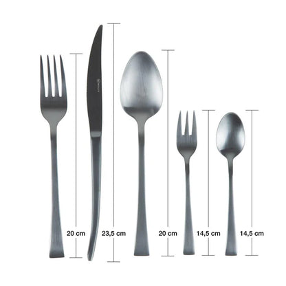 FAQUEIRO 30PC ACO INOX BERNA PRETO FOSCO