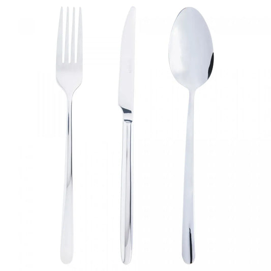 Faqueiro 54 Peças de Aço Inox com Caixa Litografada Viena - DoceLar Loja