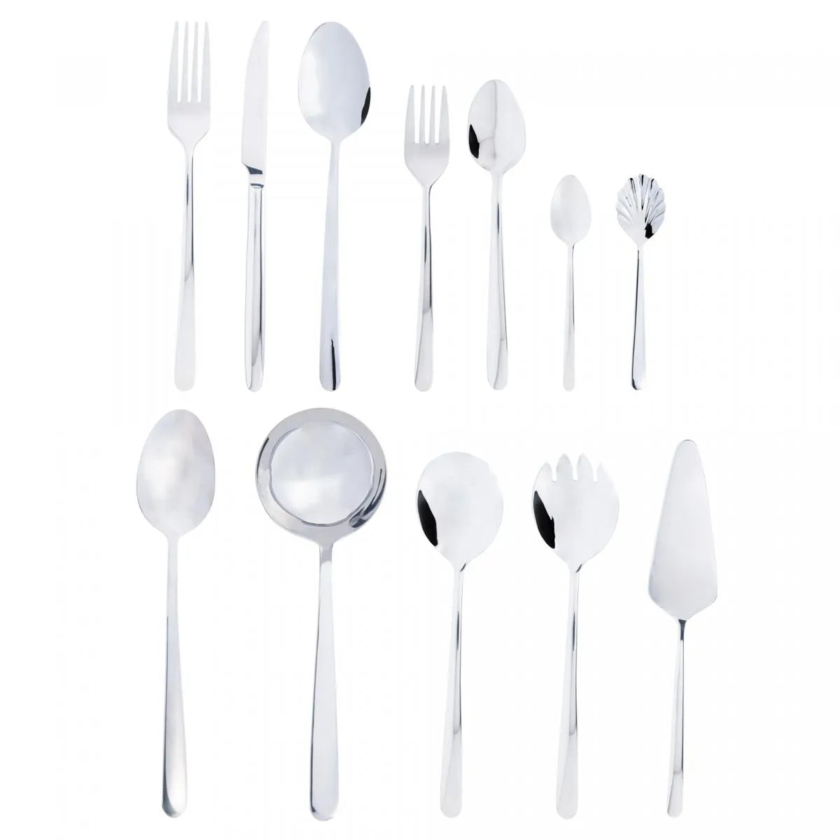 Faqueiro 54 Peças de Aço Inox com Caixa Litografada Viena - DoceLar Loja