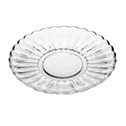 Prato de Vidro para Sobremesa Pétala