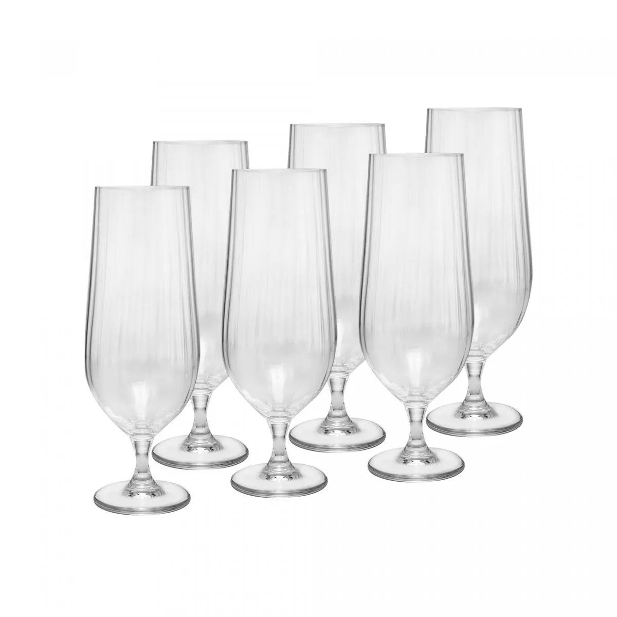 CJ 6 TACAS DE CERVEJA DE CRISTAL ECOLOGICO (LIVRE DE CHUMBO) COLUMBA OPTIC 470ML