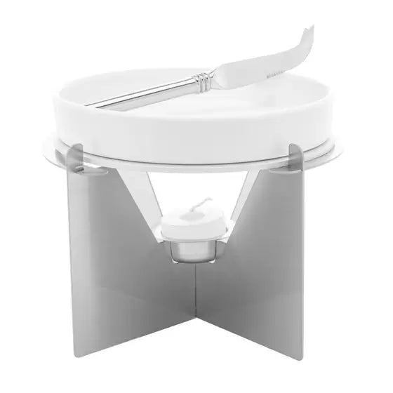 Rechaud de Cerâmica com Suporte Aço Inox e Faca