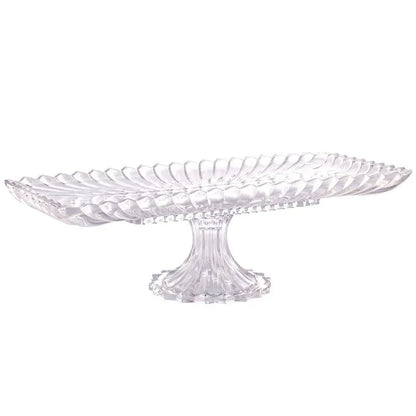 Travessa de Cristal com Pé Retangular Geneva