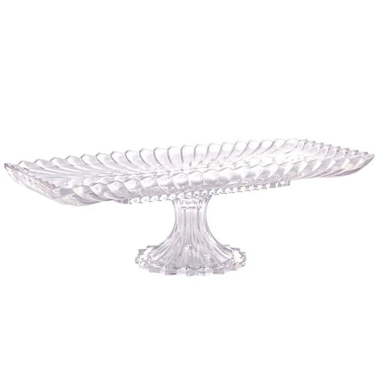 Travessa de Cristal com Pé Retangular Geneva