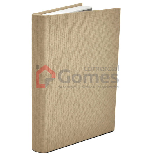 LIVRO-CAIXA EM MDF COM REVESTIMENTO EM PU