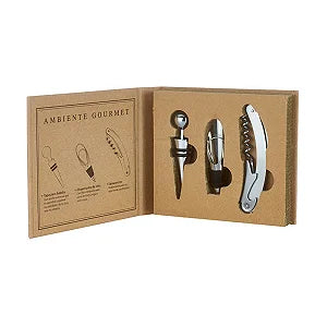 JOGO ACESSORIOS P/VINHO TOSCANA 5PCS